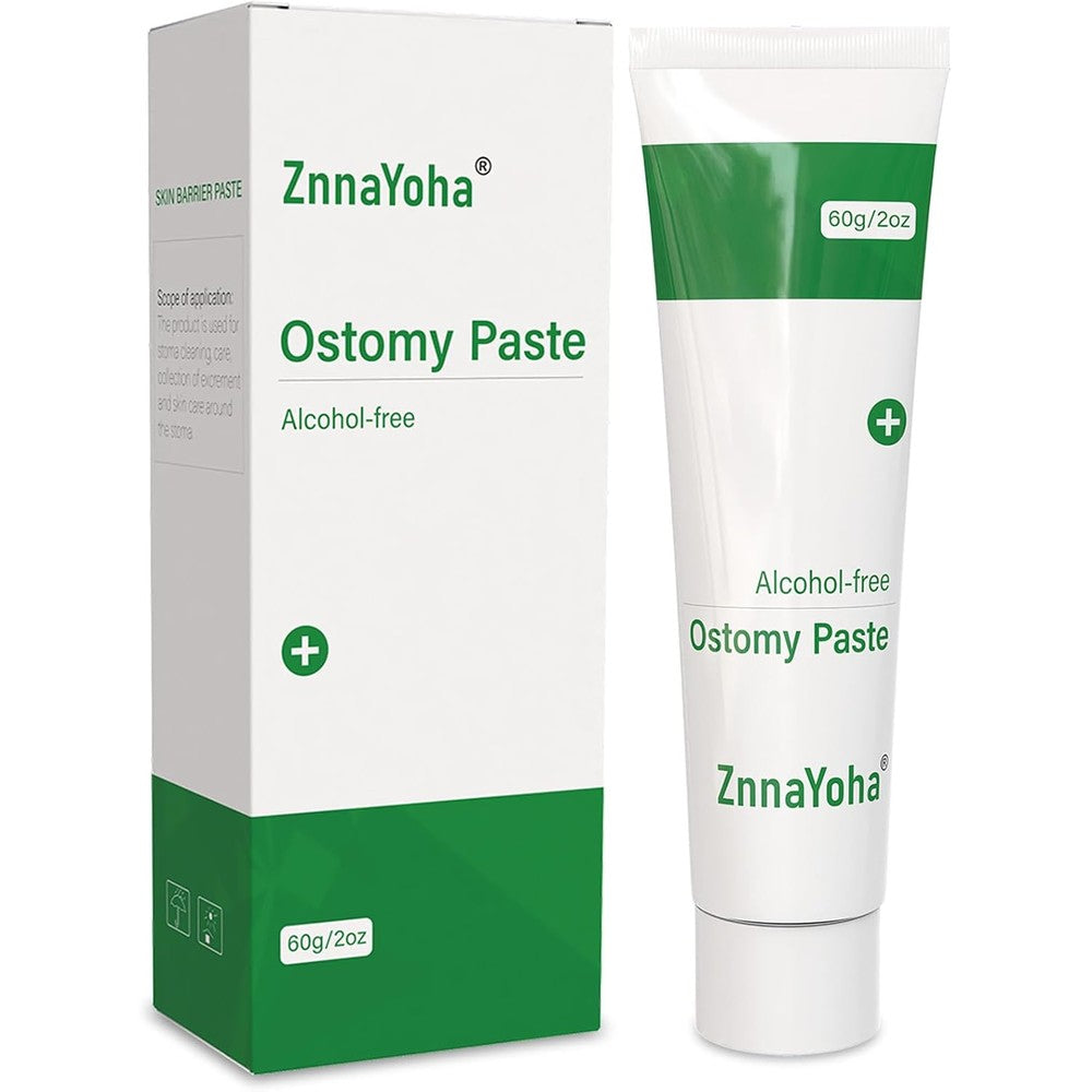 ZnnaYoha Stoma Skin Barrier Paste front view of the two ounce tube medical ostomy supply
