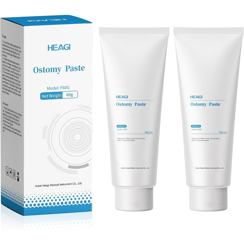 Heagimed Alcohol Free Stoma Paste two pack tubes front view