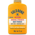 Gold Bond Original Strength Medicated Body Powder 4 Ounce bottle front view showing cooling relief benefits