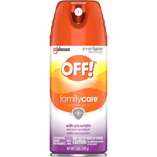 OFF! FamilyCare Insect and Mosquito Repellent Aerosol five ounce can front view