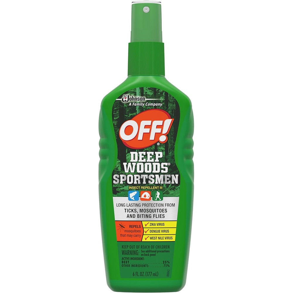 OFF! Deep Woods Sportsmen Insect Repellent Spritz 6 Ounce front bottle view