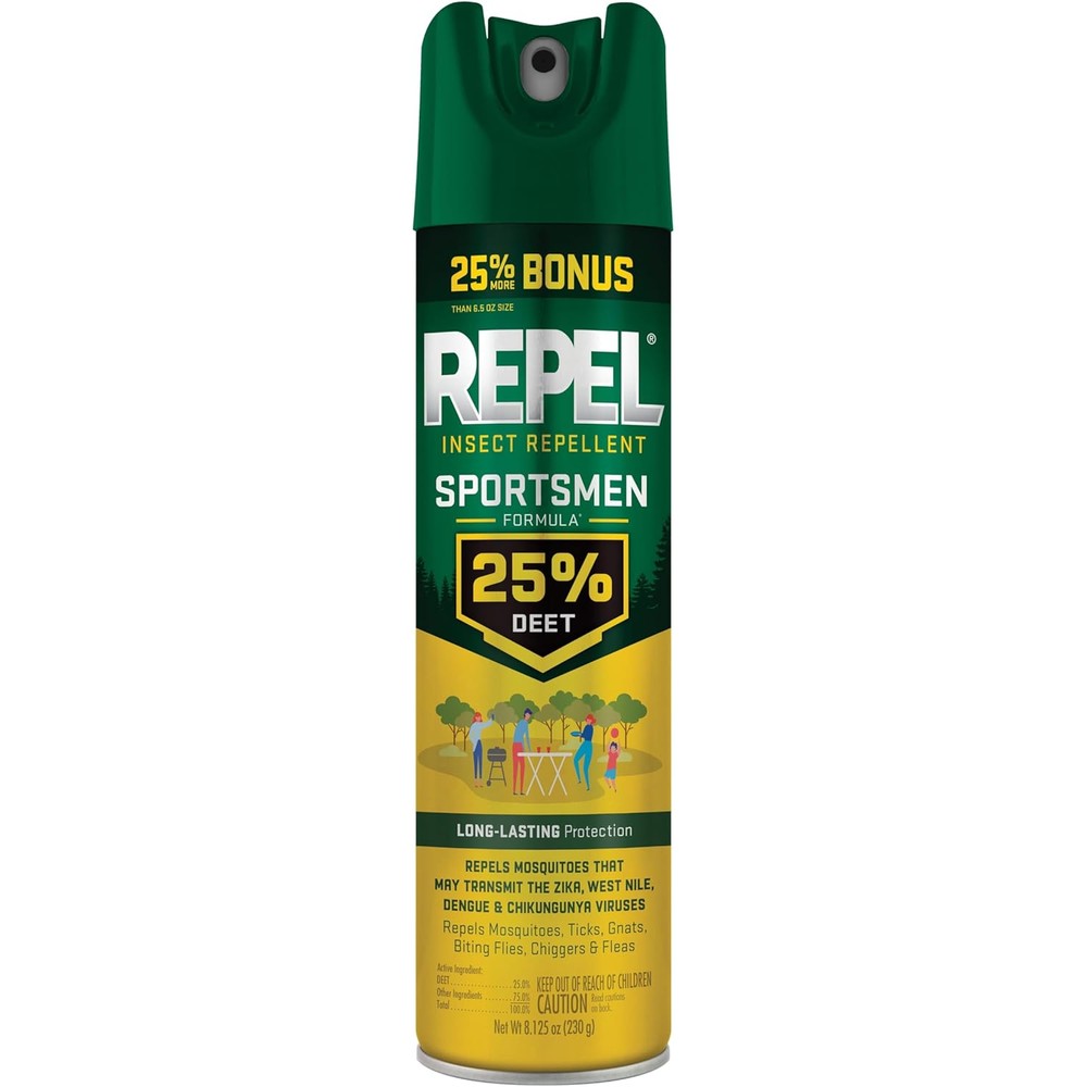 Repel Insect Repellent Sportsmen Formula 25 Percent DEET aerosol spray front view