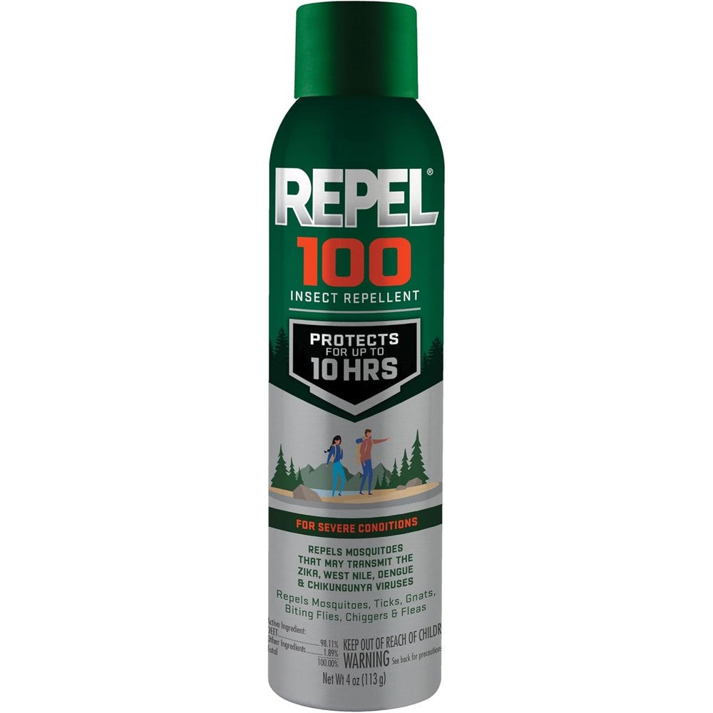 Repel 100 Insect Repellent four ounce bottle front view