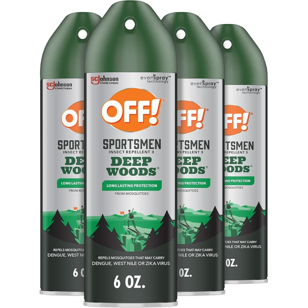 OFF! Deep Woods Sportsmen Insect Repellent front view aerosol spray bottle