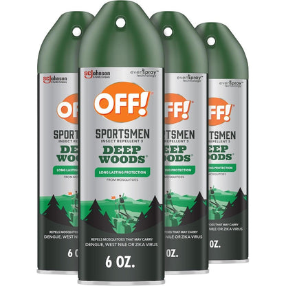 OFF! Deep Woods Sportsmen Insect Repellent front view aerosol spray bottle