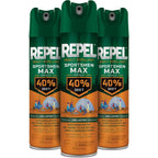 Repel Sportsmen Max Formula 40 Percent DEET insect repellent spray front view for outdoor protection.