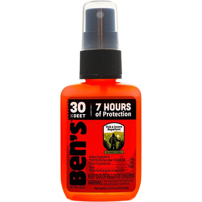 Ben's tick and insect repellent front view of four pack travel size bottles