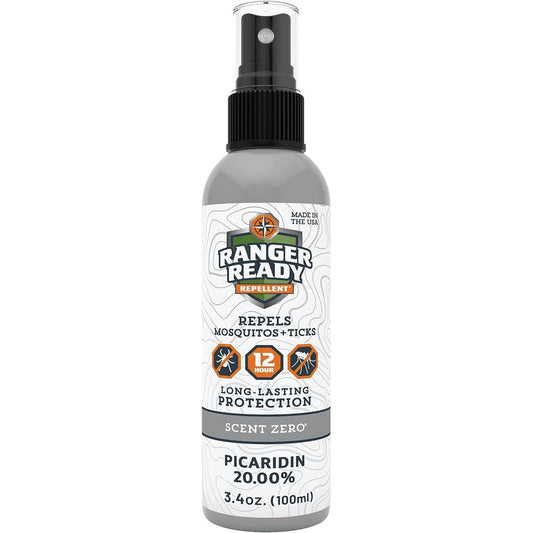 Ranger Ready Repellents Picaridin Insect Repellent Spray front view of the travel size bottle.