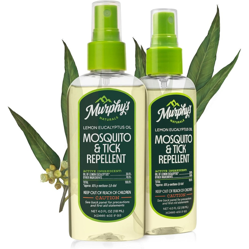 Murphy's Naturals oil of lemon eucalyptus mosquito and tick repellent spray front view