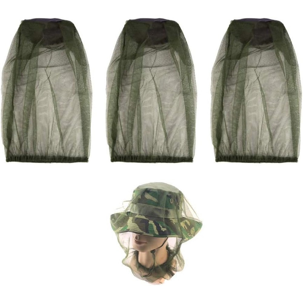 Jiechangfang Cuayaes 3Pcs mosquito head net front view