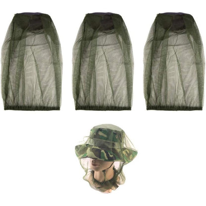 Jiechangfang Cuayaes 3Pcs mosquito head net front view