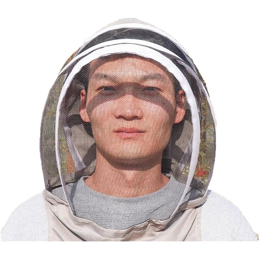 Yikesshu outdoor mesh face shield hat front view