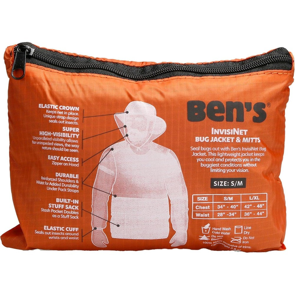 Ben's InvisiNet Bug Jacket and Mitts front view