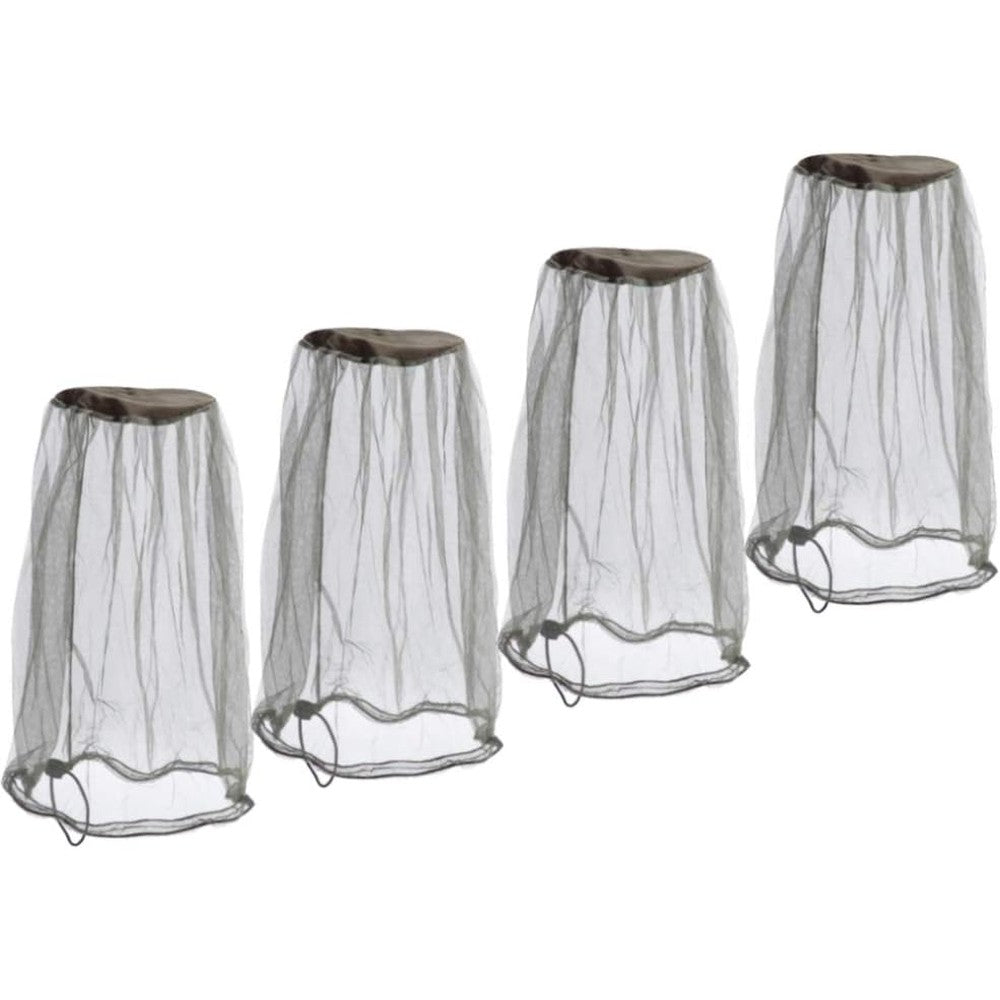 ACKEIVTO premium mesh mosquito head net pack of 4 front view