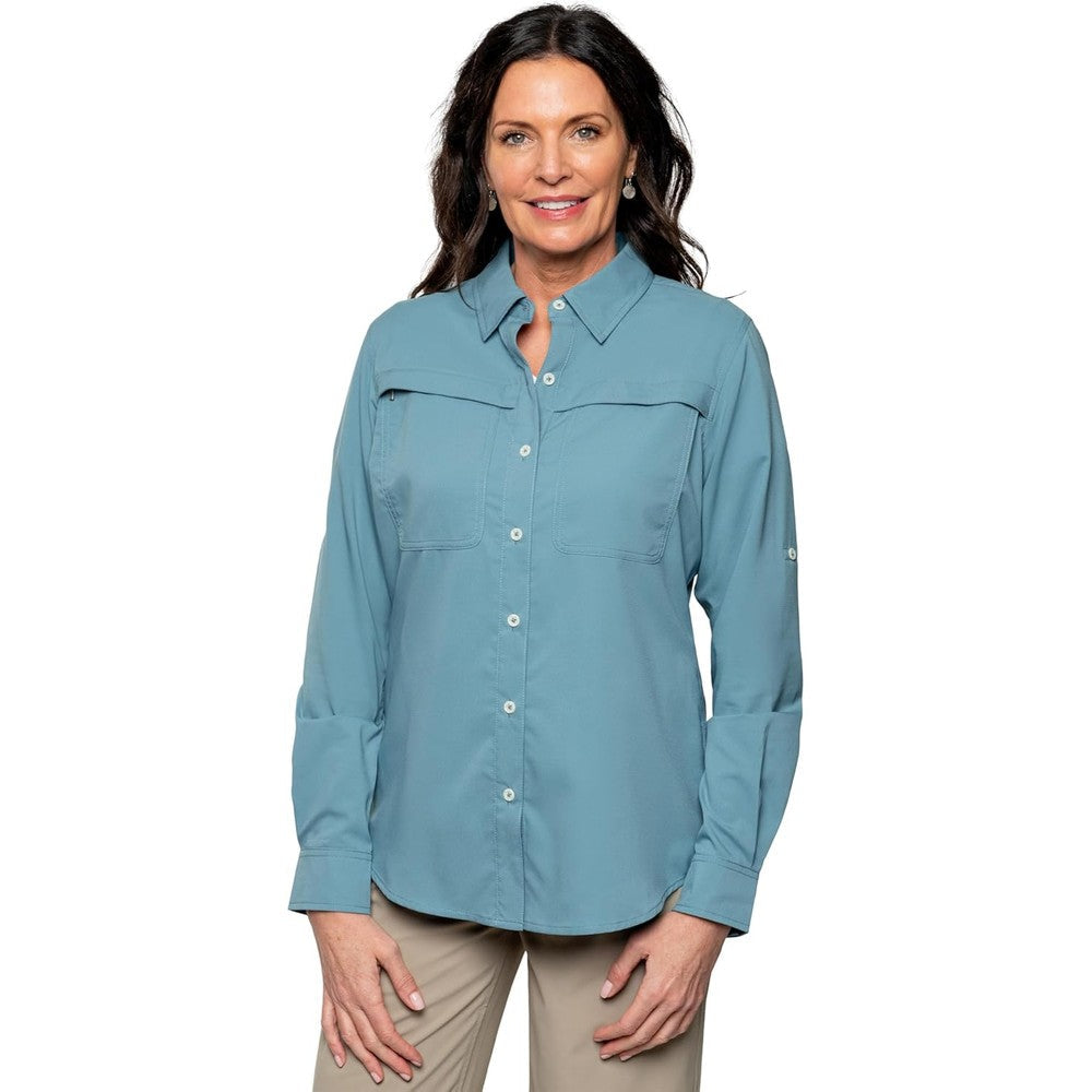 Insect Shield Women's Elements Lite Long Sleeve Shirt front view