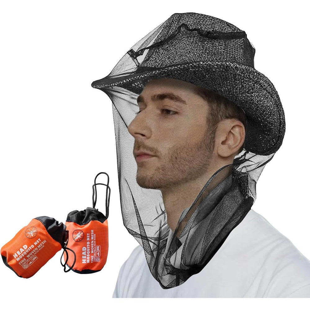 Ajedrmy mosquito head net 2 pack front view for insect protection