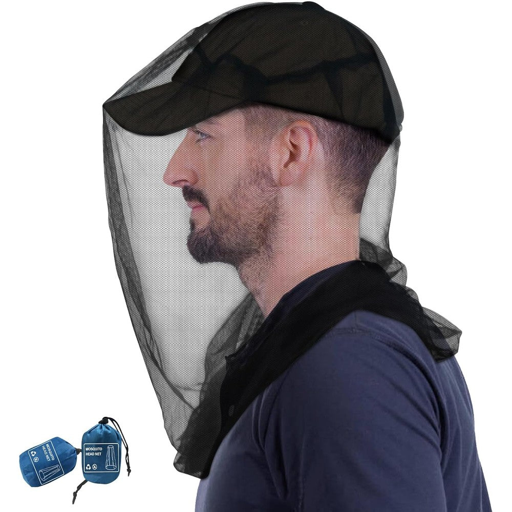 South To East Premium Mosquito Head Net 2 Pack front view