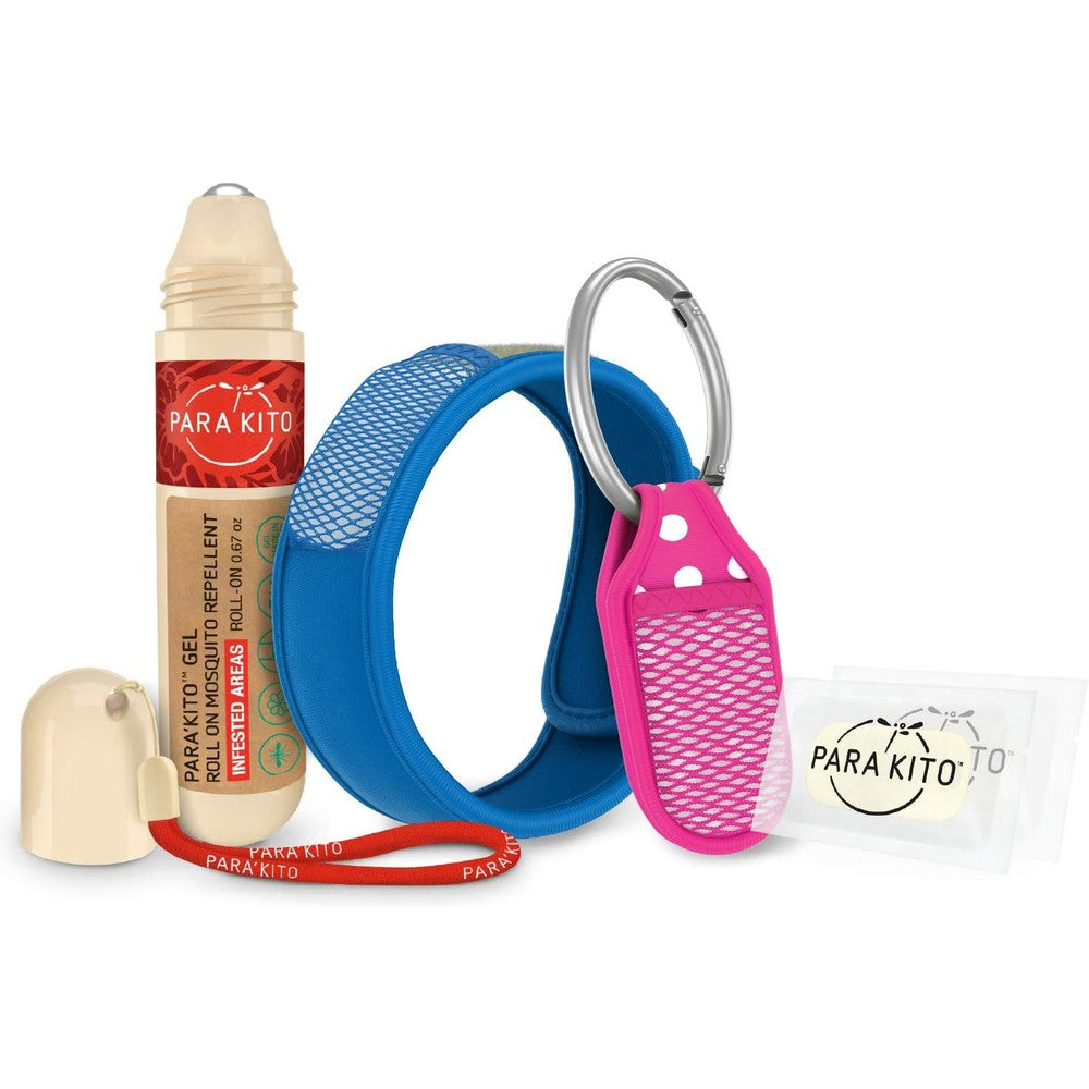 Para'kito mosquito repellent bundle with roll-on, wristband, and clip