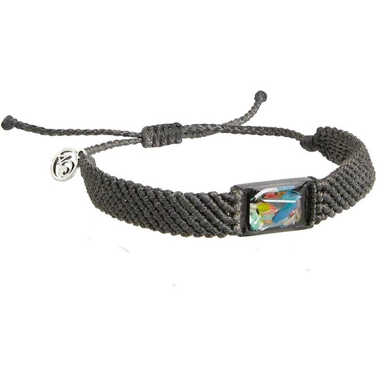 4ocean The Last Straw braided bracelet front view showcasing recycled charm