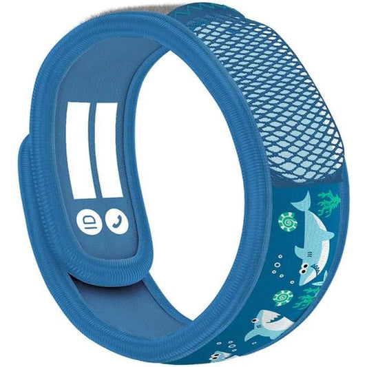 Para Kito Mosquito Repellent Kids Wristband Sharks front view