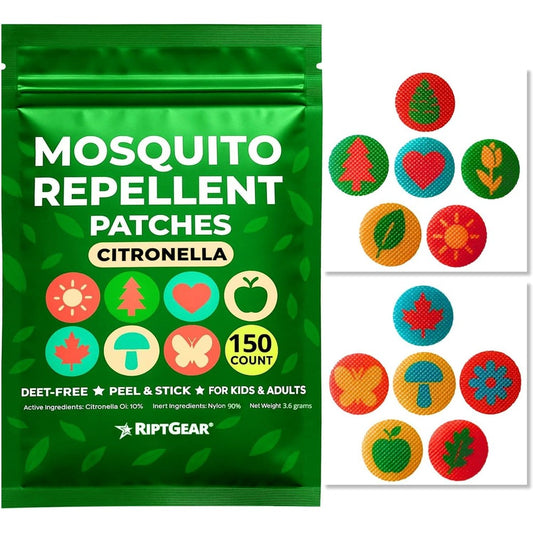 RiptGear Mosquito Patches 150 pack front view