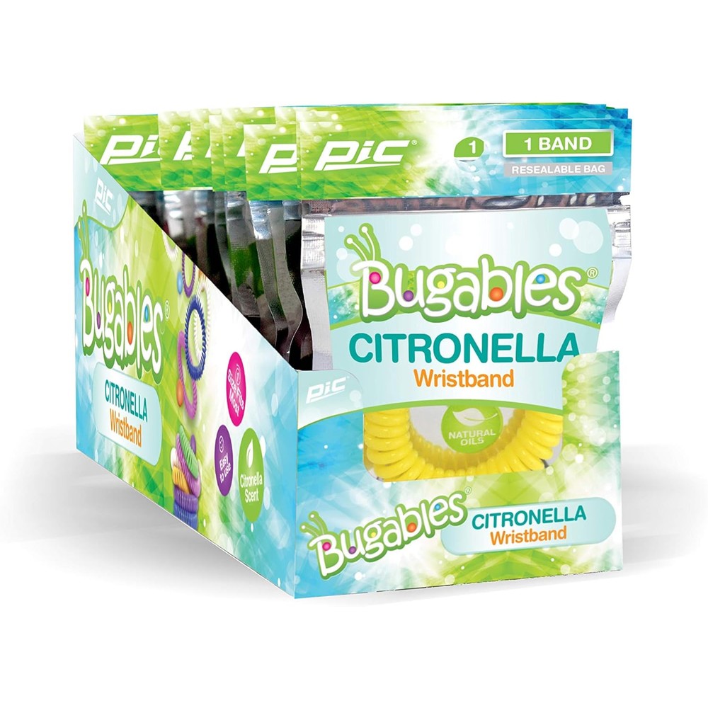 Pic Bugables Citronella Scented Coil Wristbands front packaging view