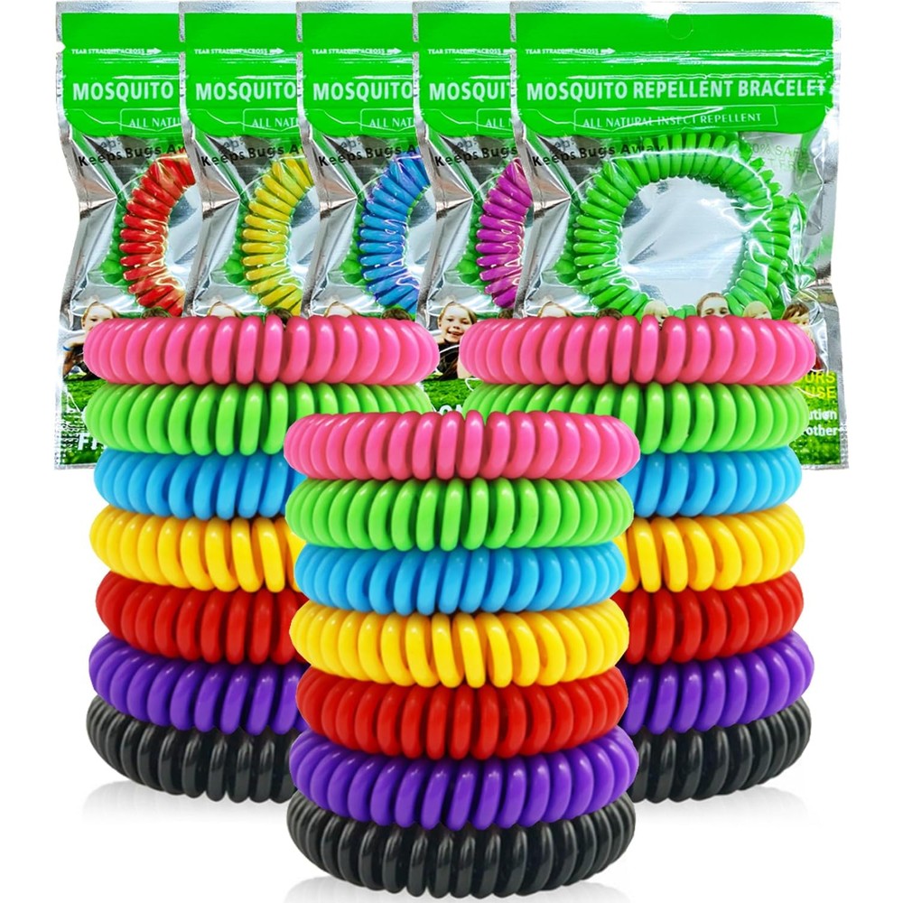 BuggyBands mosquito repellent bracelets 21 pack front view