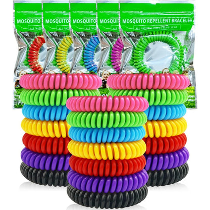 BuggyBands mosquito repellent bracelets 21 pack front view