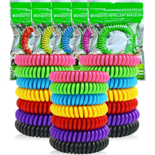 BuggyBands mosquito repellent bracelets 21 pack front view