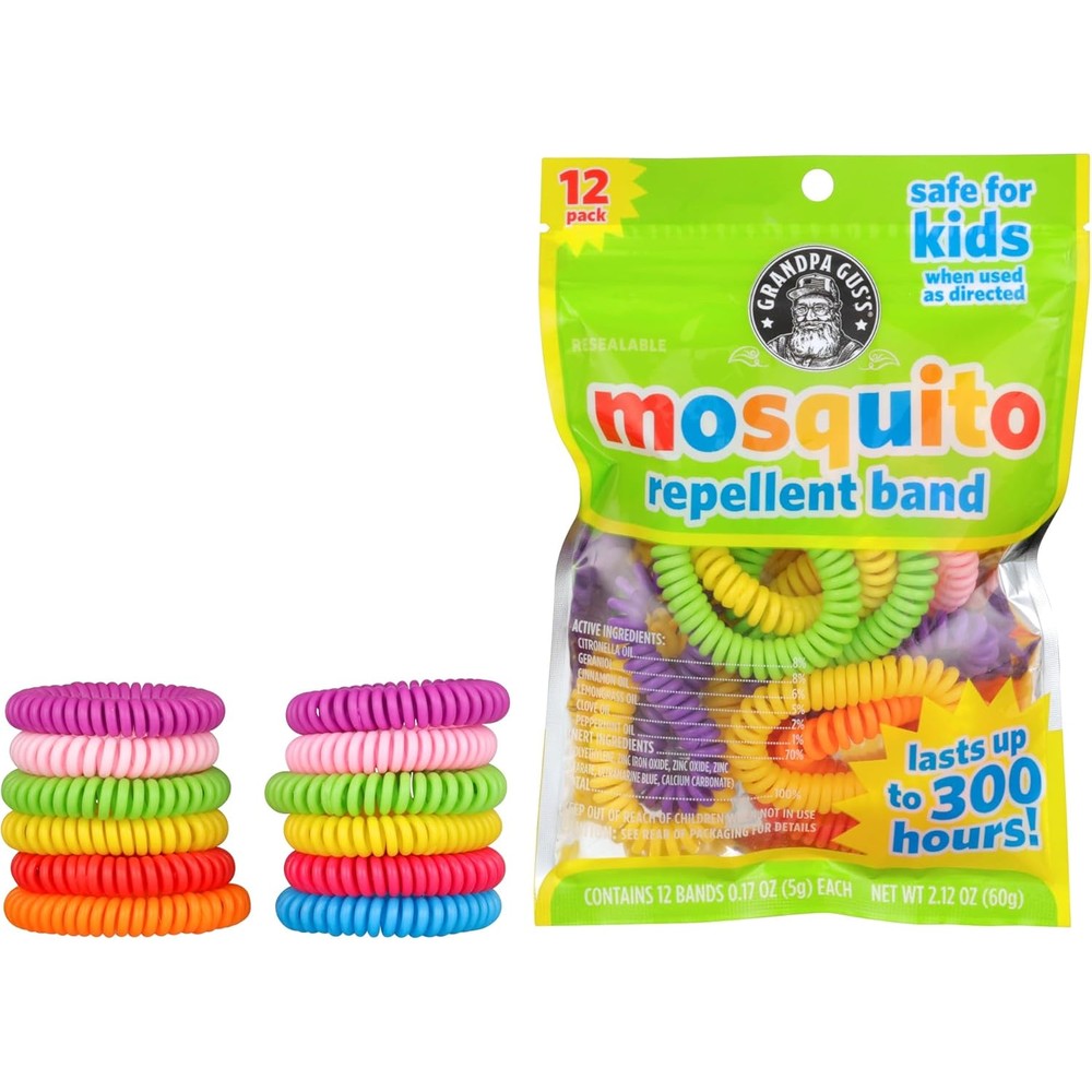 Grandpa Gus's natural mosquito repellent bracelets front view