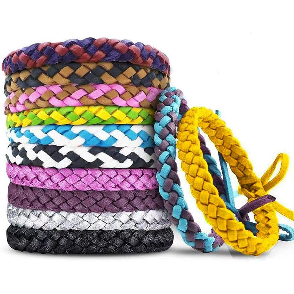 BuggyBands 12 pack mosquito repellent bracelets front view