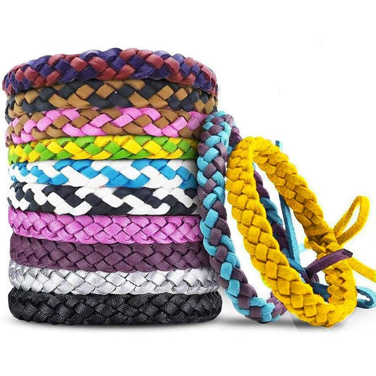BuggyBands 12 pack mosquito repellent bracelets front view
