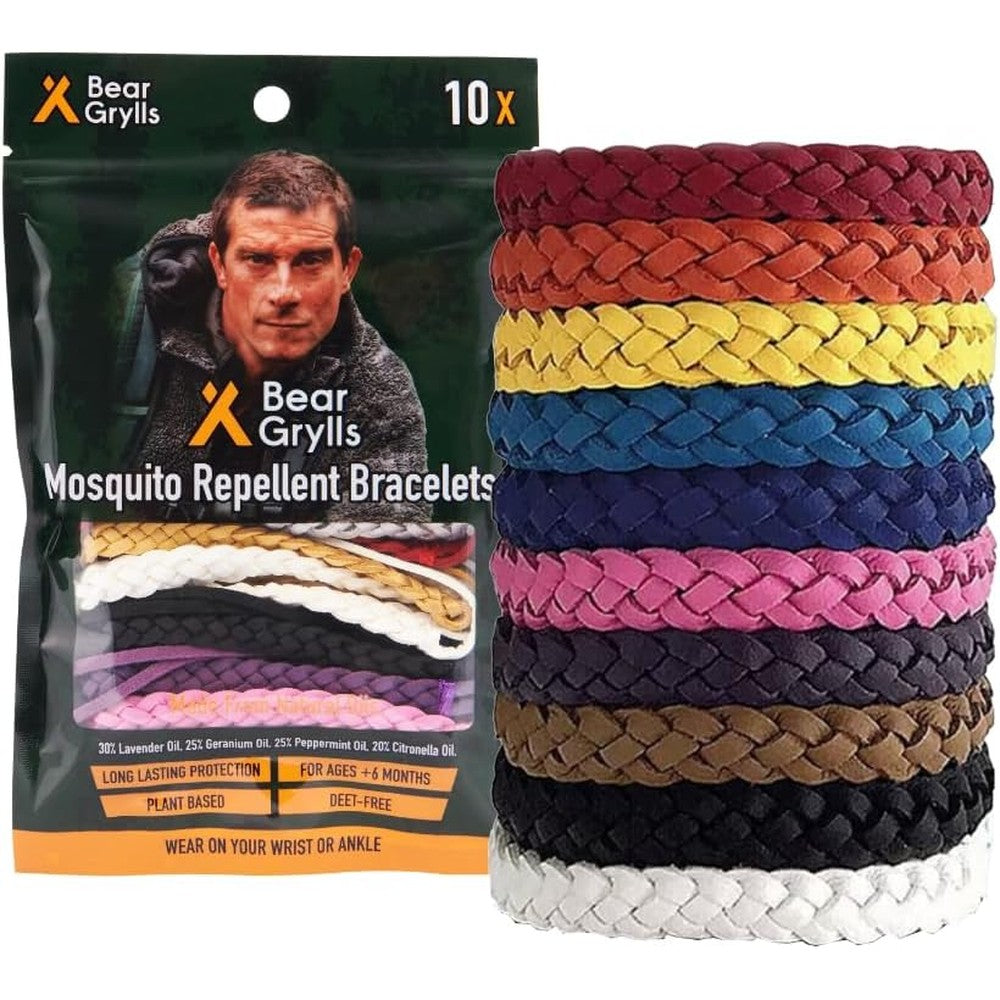 Bear Grylls mosquito repellent bracelets front view