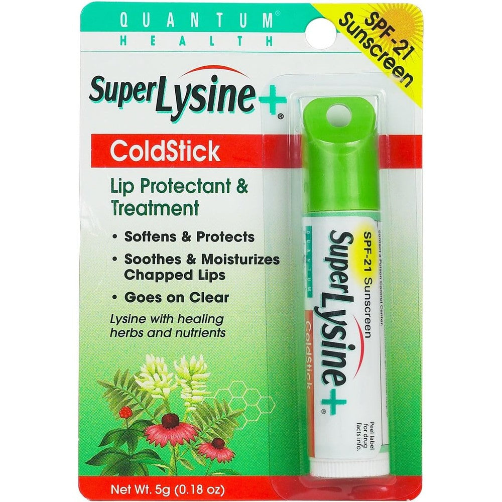 Quantum Health Super Lysine Plus ColdStick front view authentic imported lip sunscreen