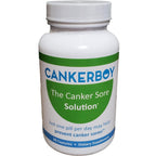 Cankerboy Canker Sore Solution sixty count bottle front view for oral ulcer prevention