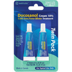WELMATE Docosanol Cream 10 percent front view pack of two cold sore treatment tubes for lips