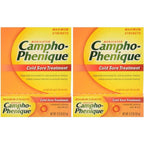 Campho-Phenique Cold Sore Treatment Maximum Strength Original Gel two pack front view for fever blister relief
