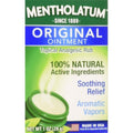 Mentholatum Original Ointment 1 Ounce Pack of 3 front view packaging showing natural active ingredients.