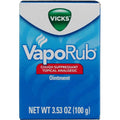Vicks VapoRub Cough Suppressant Ointment three pack front view for cold relief