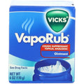 Vicks VapoRub Cough Suppressant 6 Ounce jar front view showcasing authentic USA packaging.
