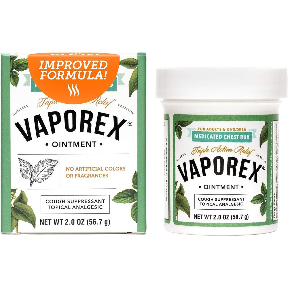 De La Cruz Vaporex Medicated Chest Rub front view packaging