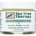 Tea Tree Therapy Eucalyptus Chest Rub front view of two pack jars for natural congestion relief