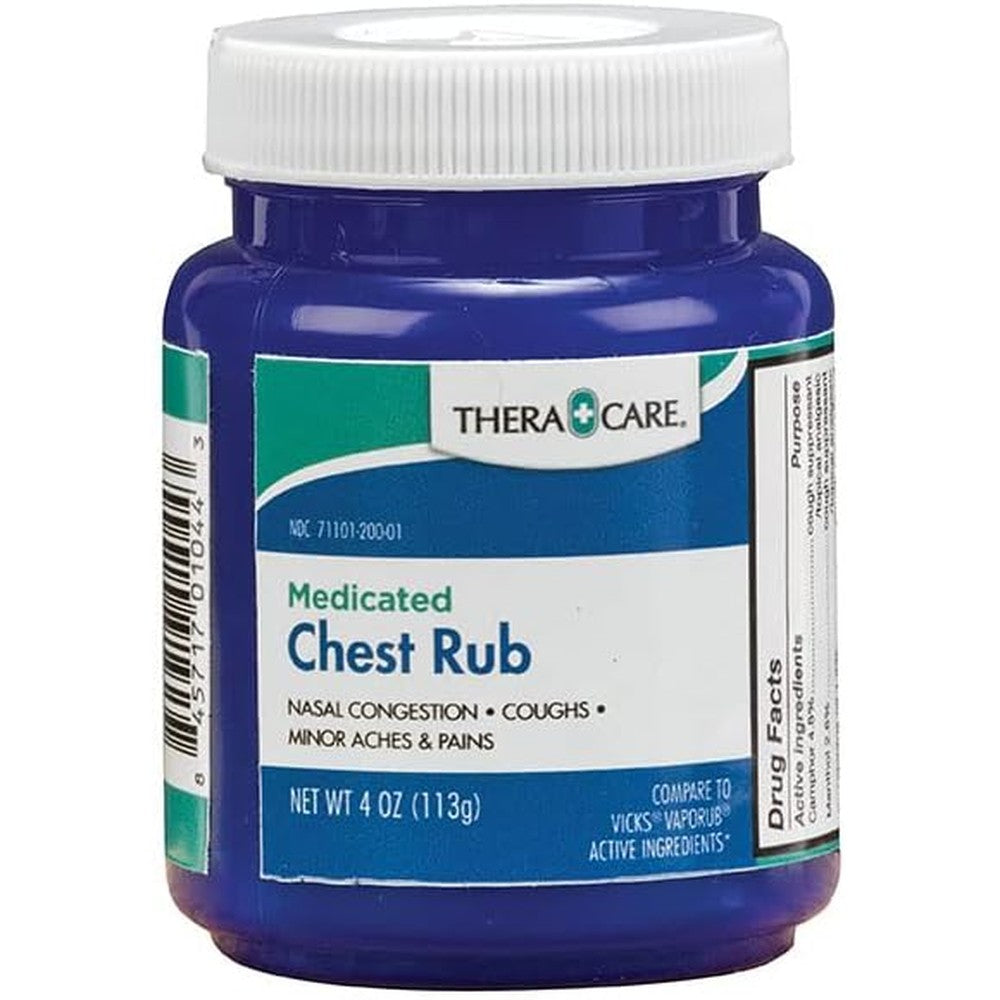 TheraCare Medicated Chest Rub front view container for cough relief