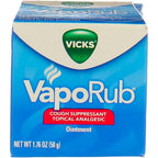 Vicks VapoRub topical analgesic ointment pack of two front view for cough relief