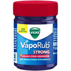 Vicks VapoRub Xtra Strong 50ml front view jar for cough and cold relief.