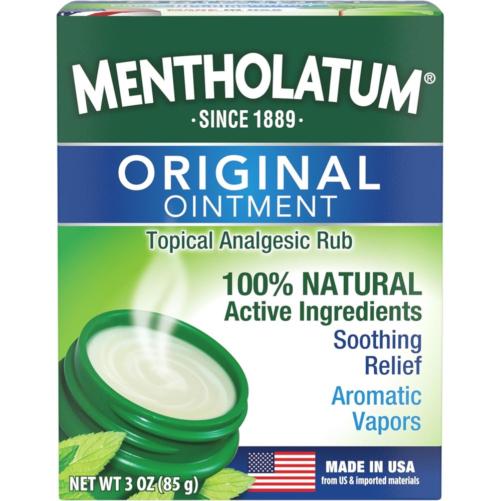 Mentholatum Original Vapor Chest Rub 3 ounce jar front view