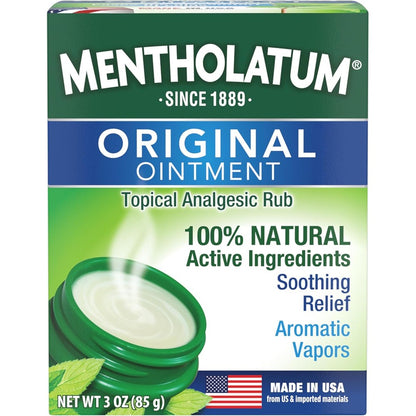 Mentholatum Original Vapor Chest Rub 3 ounce jar front view