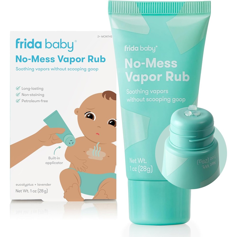 Frida Baby No-Mess Vapor Rub front view of the packaging stick