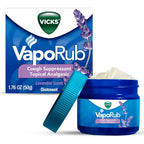 Vicks VapoRub Lavender Scent 1.76 Ounce front view jar for cough relief