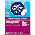 Alka-Seltzer Plus Severe Cold and Cough front packaging for fast multi-symptom relief